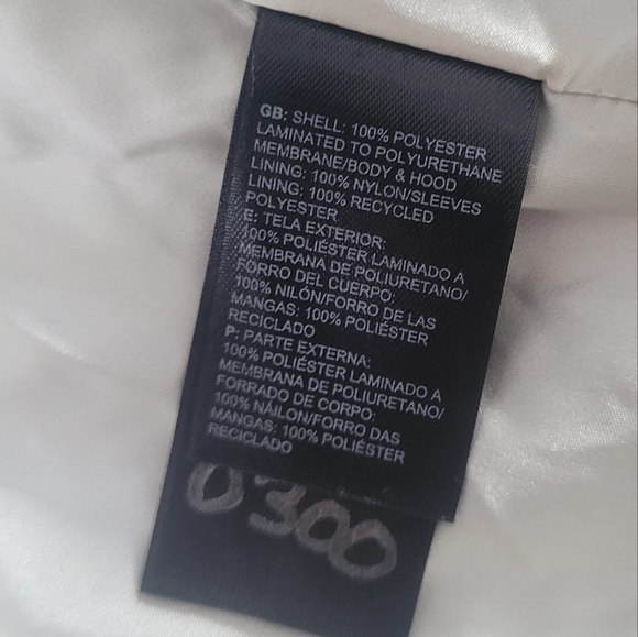 Thr North face women's long coat size XS rain lightweight jacket white, no hood - Picture 8 of 16